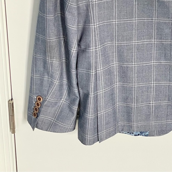 Paisley & Gray Slim Fit 2-Button Plaid Sport Coat Blazer Jacket 35408 - Picture 9 of 15